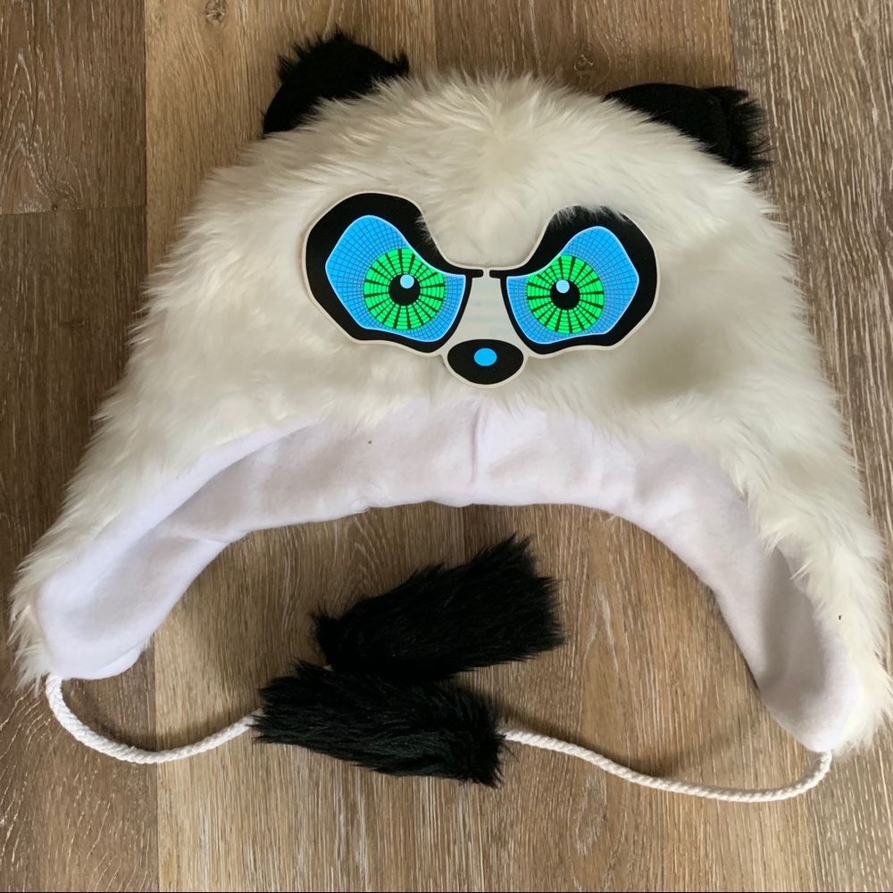 Panda‎ Bear Beanie Sound Activated Lights